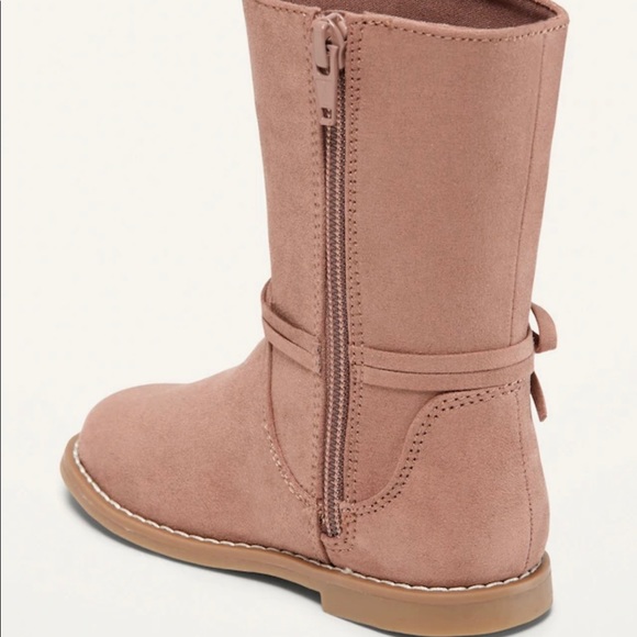 Old Navy Faux-Suede Tall Toddler Girl Boots NWT - Picture 2 of 5